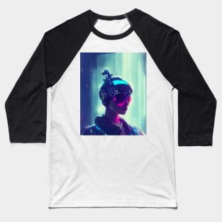 Cyberpunk pilot girl Baseball T-Shirt